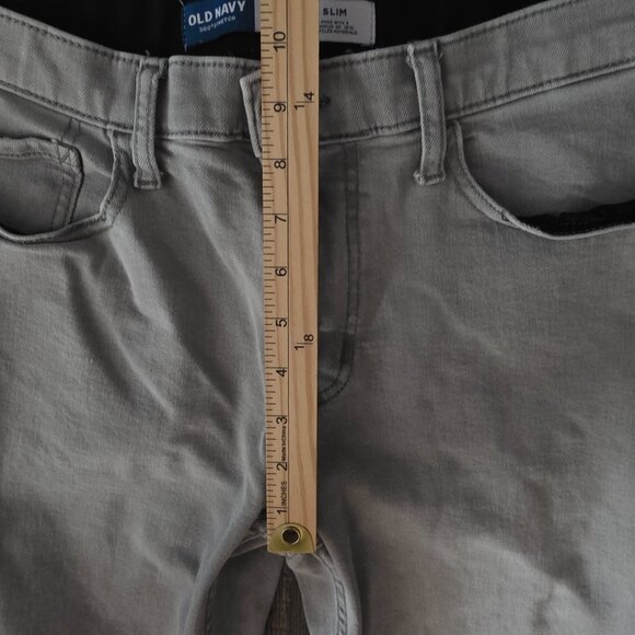 Old Navy 360 Stretch Men's Gray Slim Jeans 32x34 - Picture 5 of 6